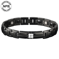 <b>P102 Power Hologram Tourmaline Ziron Health Man Bracelet</b>-P102