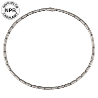 P061 Titanium Antifatigue Magnetic Beads Ti Necklace (man)-P061