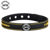 P033 Strength Ion Balance Rubber Sport Bracelet (unisex)-P033