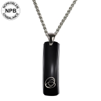 D015 Health Black Hip Hop Punk Pendant Necklace (man)-D015