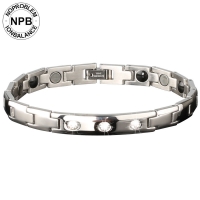 Power Hologram Silver Health Bracelet (unisex)-D009